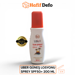 Uber Güneş Sütü Sprey SPF50+ 200 Ml.