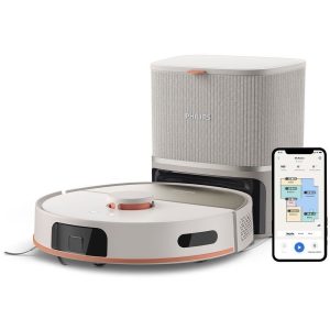 Philips HomeRun 5000 Serisi XU5100/20 Beyaz Çöp İstasyonlu Akıllı Robot Süpürge