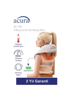 Acura Ac-720 5 Boyutlu, Isıtmalı Ovmalı 
Masaj Aleti BEJ
İnsan eli hissi veren masaj